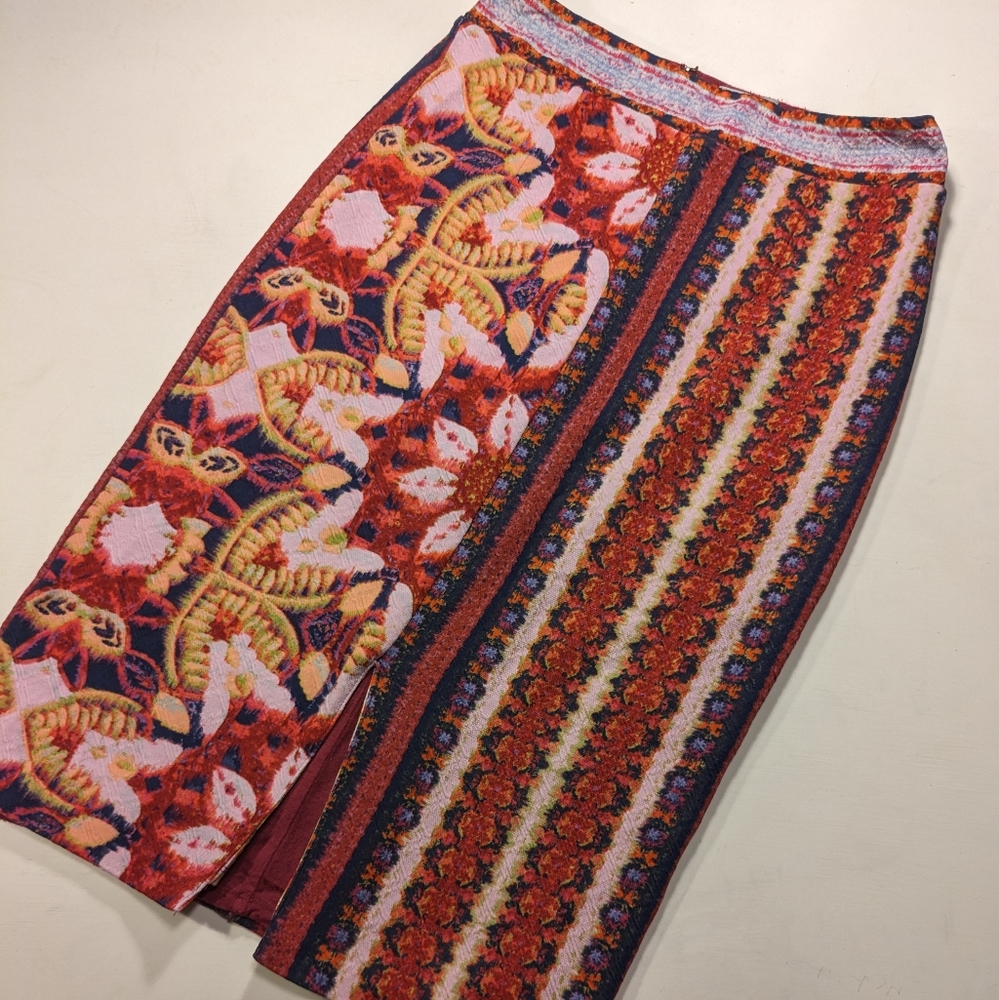 SOLD - ❤️🩷 Anthropologie Maeve Marala Floral Pencil Skirt, M - Picture 5 of 13